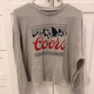 Coors Gray Long Sleeve Women's Top